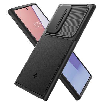 20. Spigen Optik Armor Hülle für Samsung Galaxy S24 Ultra – Schwarz