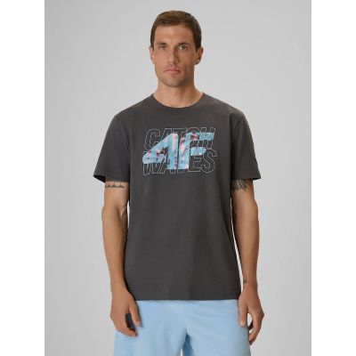 Herren-T-Shirt mit Aufdruck, regulär, Größe 4F 4FRSS26TTSHM4295-22S