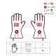 21. GLOVII BEHEIZTE MOTORRADHANDSCHUHE MIT BATTERIE- ODER AKKUBETRIEB, XL, BATTERIEN, LADEGERÄT UND KABEL IM SET, GDBXL