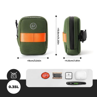 3. Rockbros F006 Kleine Satteltasche, Armeegrün