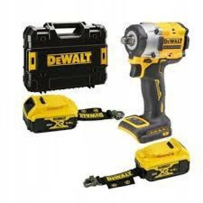 DEWALT Schlagschrauber 1/2" 18V DCF921P2LRT 406Nm 2x5,0Ah TSTAK-Ring, ohne Ladegerät, mit Trageschlaufe ...