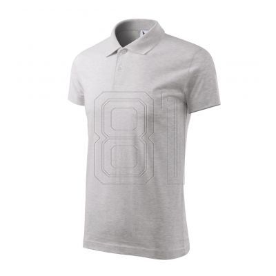 Malfini Single J. M MLI-20203 hellgraues Melange-Poloshirt