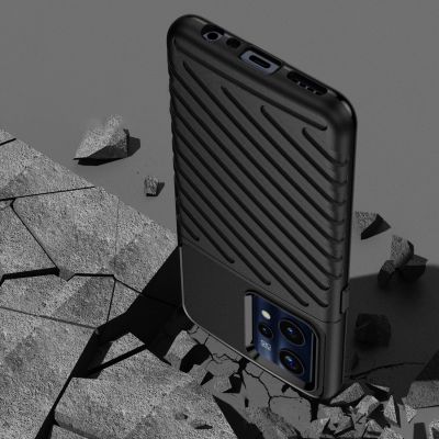7. Thunder Case Flexible gepanzerte Hülle für Realme 9 Pro + (9 Pro Plus) schwarz