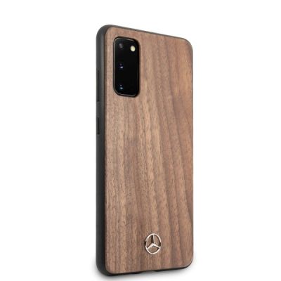 5. Mercedes Wood Line Walnut Case für Samsung Galaxy S20 - Braun