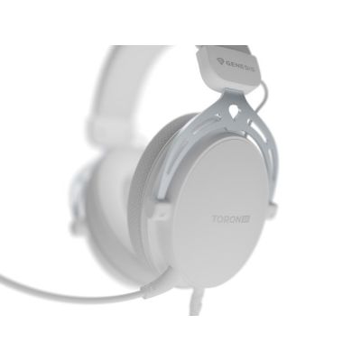 7. Genesis Toron 531 On-Ear-Kopfhörer mit Mikrofon, weiß