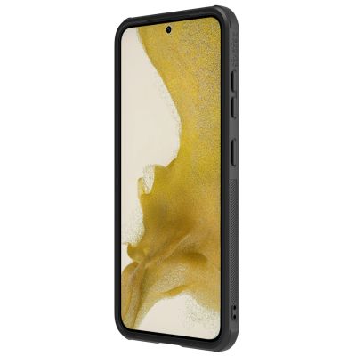 6. Nillkin CamShield Leather S Case für Samsung Galaxy S23+ Cover mit Kameraabdeckung schwarz