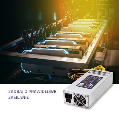 3. QOLTEC PCI-E 1850W Netzteil | 80 PLUS Platin | Gaming Miner