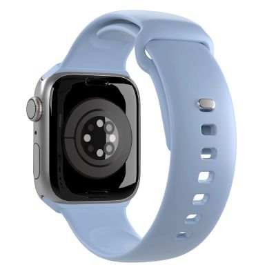 3. Puro Icon Silikonarmband für Apple Watch 42 / 44 / 45 / 49 mm - Hellblau (2 Stk.)
