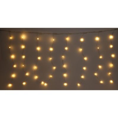 10. Weihnachtsbaumbeleuchtung, Lichtvorhang für den Außenbereich/Innenbereich, 400 LEDs, 200 x 200 cm, mit Fernbedienung, warmweiß
