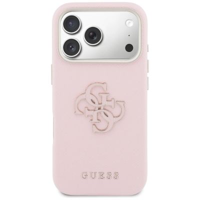3. Guess FW Resin Logo Hülle für iPhone 17 Pro - Pink