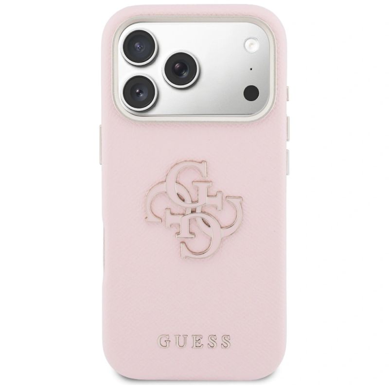 3. Guess FW Resin Logo Hülle für iPhone 17 Pro - Pink