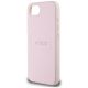 6. Guess Grained Ring MagSafe iPhone 16e Hülle - Rosa