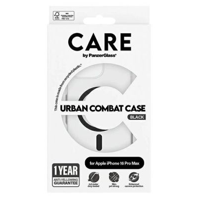 4. CARE by PanzerGlass Flagship Case mit MagSafe für iPhone 16 Pro Max – Schwarz