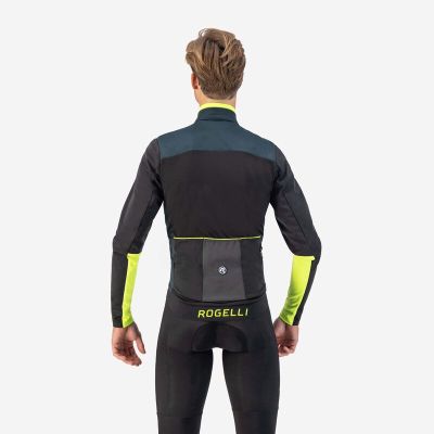 4. Rogelli Winterjacke CADENCE blau-schwarz-fluoreszierend M