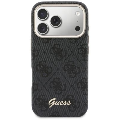 3. Guess 4G Script MagSafe Hülle für iPhone 17 Pro Max – Schwarz
