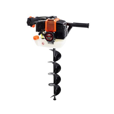 AWTOOLS Benzin-Bohrmaschine / Bodenbohrmaschine 2,95 PS 2-Takt + 3 Bohrer (100, 150, 200 mm) GD520