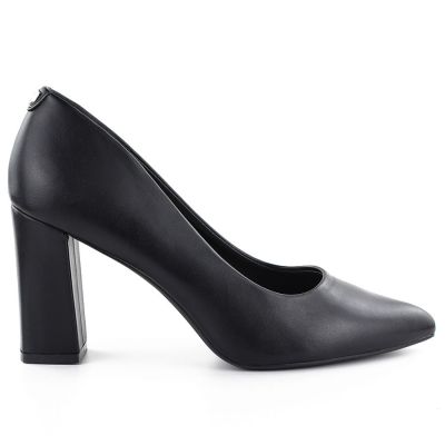 11. Schwarze Pumps mit spitzer Zehenpartie, schwarze Sergio Leone PB216