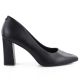 11. Schwarze Pumps mit spitzer Zehenpartie, schwarze Sergio Leone PB216