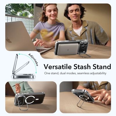 7. ESR Classic Hybrid Kickstand MagSafe Case für iPhone 17 Pro - Transparent
