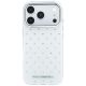 3. Karl Lagerfeld IML Strass-Hülle mit galvanisiertem Logo für iPhone 17 Pro / 18 Pro – Weiß