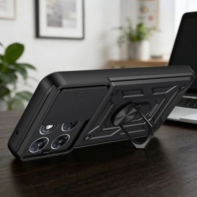 6. Tech-Protect CamShield Pro Hülle für Motorola Moto G67 / G77 - Schwarz