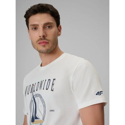 4. Herren-T-Shirt mit Aufdruck, regulär, Größe 4F 4FRSS26TTSHM3993-11S