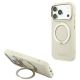 Guess Ring Stand 360 Grained Classic Logo MagSafe Hülle für iPhone 18 Pro Max / 17 Pro Max - beige