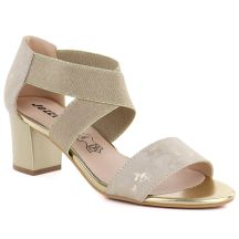 Goldfarbene Jezzi RMR1954-27 Riemchensandalen für Damen