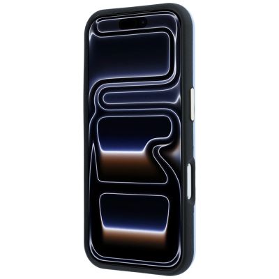 5. Guess Perforierte 4G Gold Logo Magsafe Hülle für iPhone 18 Pro / 17 Pro - Hellblau