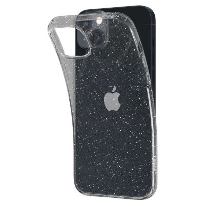 11. Spigen Liquid Crystal Hülle für iPhone 14 Plus – transparent und glitzernd