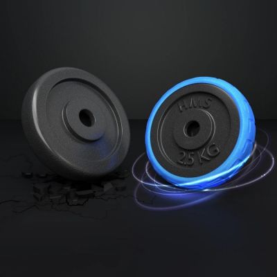 2. HMS SGG30 BAR 2-in-1 Gewichtsset (Langhantel und Kurzhanteln) 30 kg