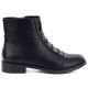 2. Schwarze flache Damen-Ankle-Boots M.Daszyński SA62-126