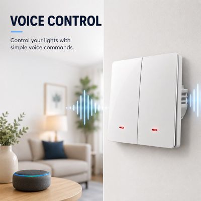 3. QOLTEC LICHT-EIN/AUS-SCHALTER | 2-KANAL | WLAN | TIMER | TUYA | WEISS