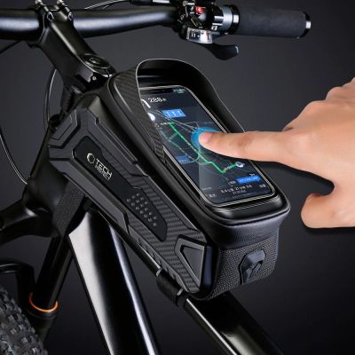 3. Tech-Protect V2 Fahrradtasche mit Platz für ein 1,2-l-Telefon – Schwarz