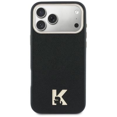 3. Karl Lagerfeld MagSafe Hülle mit Karl-Kopf-Logo für iPhone 17 Pro Max – Schwarz