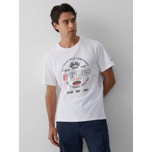 Herren-T-Shirt mit Aufdruck, regulär, Größe 4F 4FRAW26TTSHM4470-10S