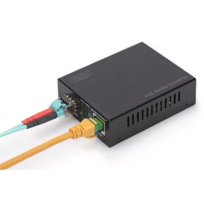 15. Gigabit-PoE-Medienkonverter, RJ45/SFP, PSE