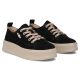 6. Schwarze Leder-Plateau-Sneaker Filippo DP6122
