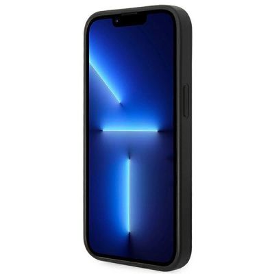 5. Guess Saffiano Strap Case für iPhone 14 Plus - Schwarz