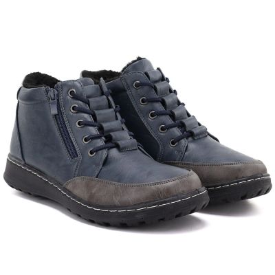 8. Bequeme marineblaue Damen-Ankle-Boots von Potocki (Modell Z26-90347)