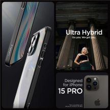 Spigen Crystal Hybrid-Hülle für iPhone 15 Pro – Schwarz