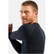 Odlo PERFORMANCE WARM BL TOP Herren-Thermoshirt mit Rundhalsausschnitt und langen Ärmeln, schwarz, Größe M