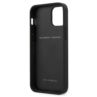 5. Ferrari FEHQUHCP12SBK iPhone 12 mini 5.4" schwarz/schwarz Hardcase Off Track Quilted
