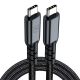 4. 3mk Hyper Cable N-SERIES Thunderbolt 4 USB-C / USB-C 1m 48V/5A 40Gb/s 240W 8K60Hz - schwarz
