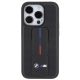 4. BMW Grip Stand Smooth & Perforated Hülle für iPhone 15 Pro – Schwarz