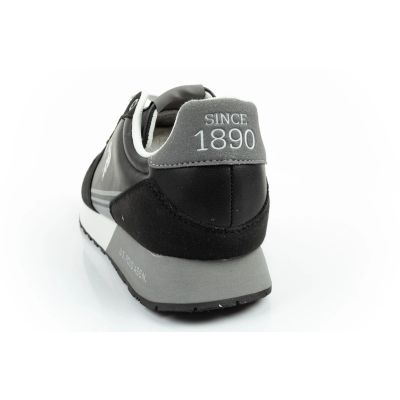 5. US Polo Assn Sportschuhe, Sneaker für Herren, modisch, bequem, schwarz