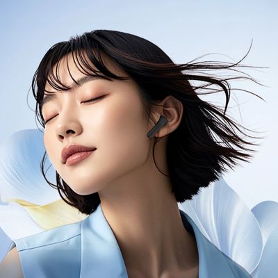6. QCY AilyBuds E10 In-Ear-Kopfhörer mit ENC, LDAC, Hi-Res-Audio, IPX4, Bluetooth 5.4 – Schwarz