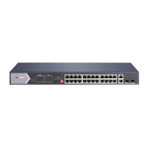 Hikvision DS-3E0528HP-E Netzwerkanschluss, unmanaged Gigabit Ethernet (10/100/1000) mit PoE-Unterstützung, Blau