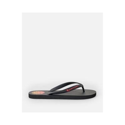 5. RIP CURL Icons Of Surf Bloom Open Toe Herren-Flip-Flops Schwarz