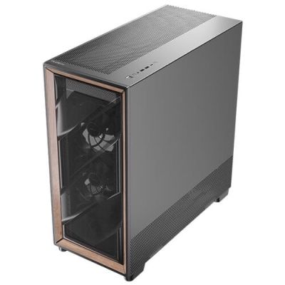 21. Antec FLUX PRO Full Tower Schwarz, Holz